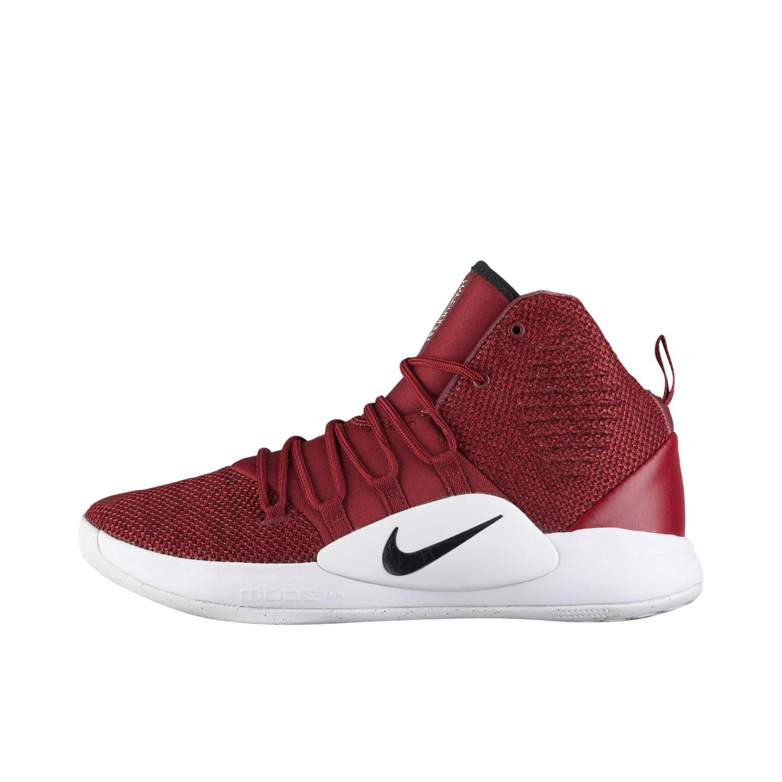 推荐商品：Nike Hyperdunk X(2018) 篮球鞋 抗扭抓地防滑耐磨缓震透气实战时尚百搭 Deep Red/White 暗红/白色