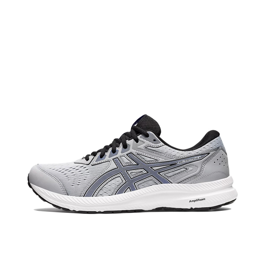 推荐商品：Asics/亚瑟士 Gel-Contend 8 跑鞋 回弹支撑防滑耐磨缓震合成革织物入门级慢跑圆头 4E/灰色/白色