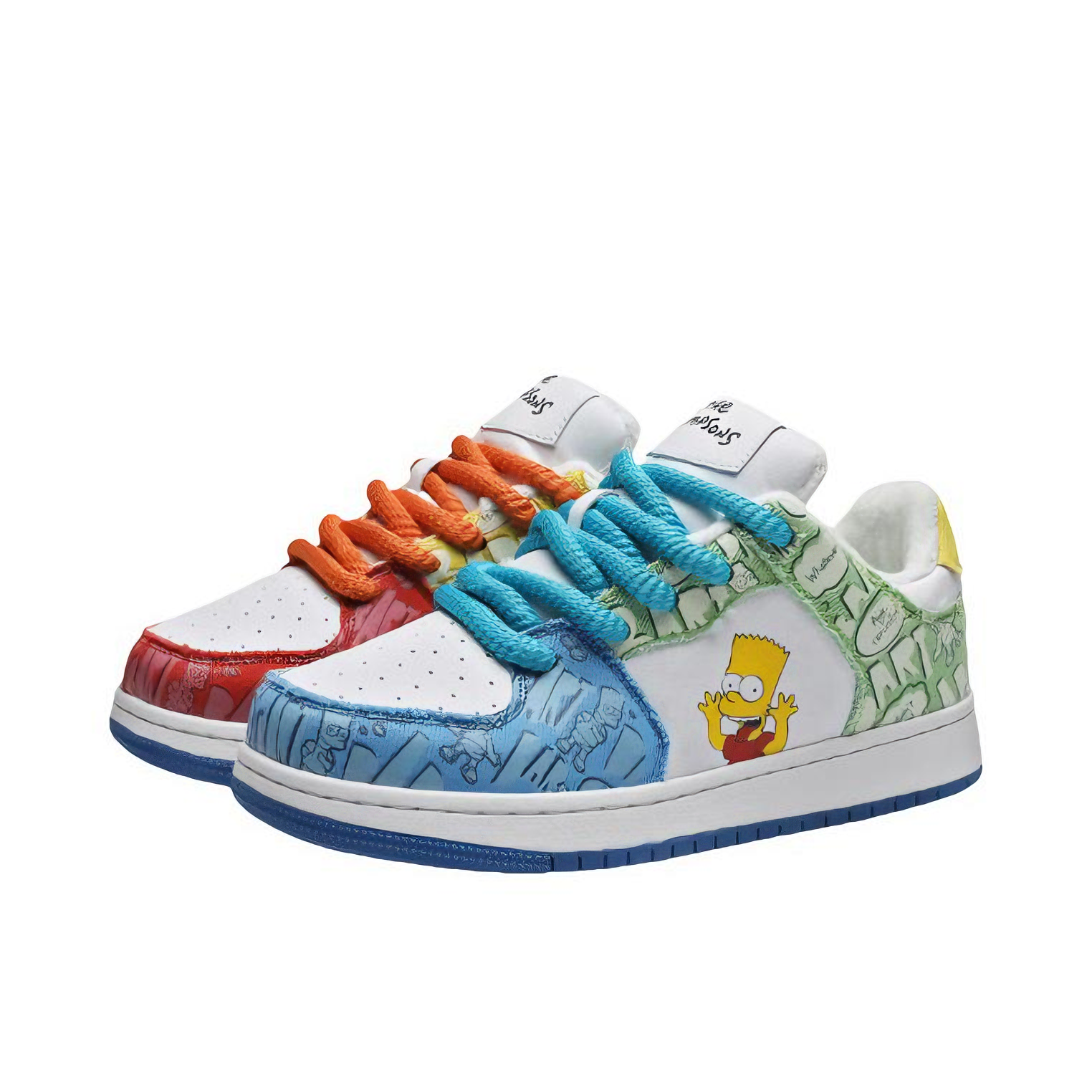 推荐商品：The Simpsons 拼接 耐磨 百搭 板鞋 SPXFW230079U 加绒/鸳鸯色