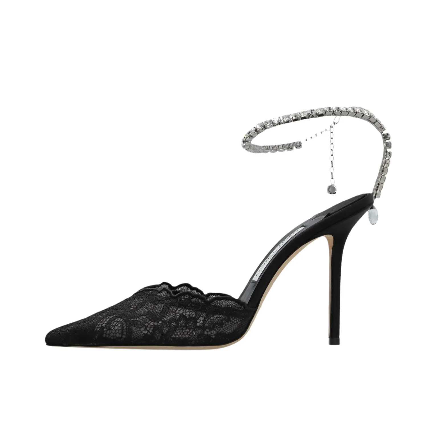 推荐商品：Jimmy Choo 高跟鞋 蕾丝尖头搭扣 黑色