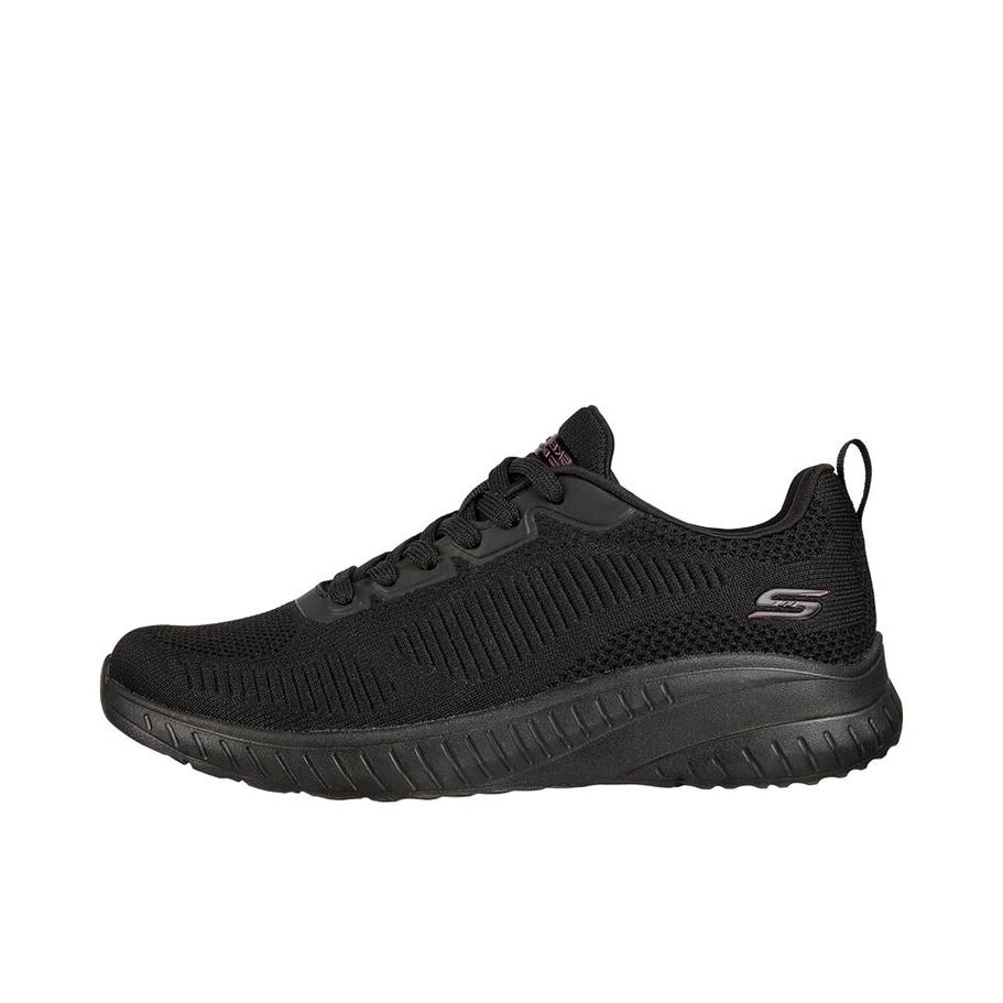 推荐商品：Skechers/斯凯奇 Bobs Sport Ariana Metro 网面舒适 轻质 时尚 透气 缓震 轻便 耐磨防滑 绑带网布 运动 跑鞋 Black 女款/纯黑色