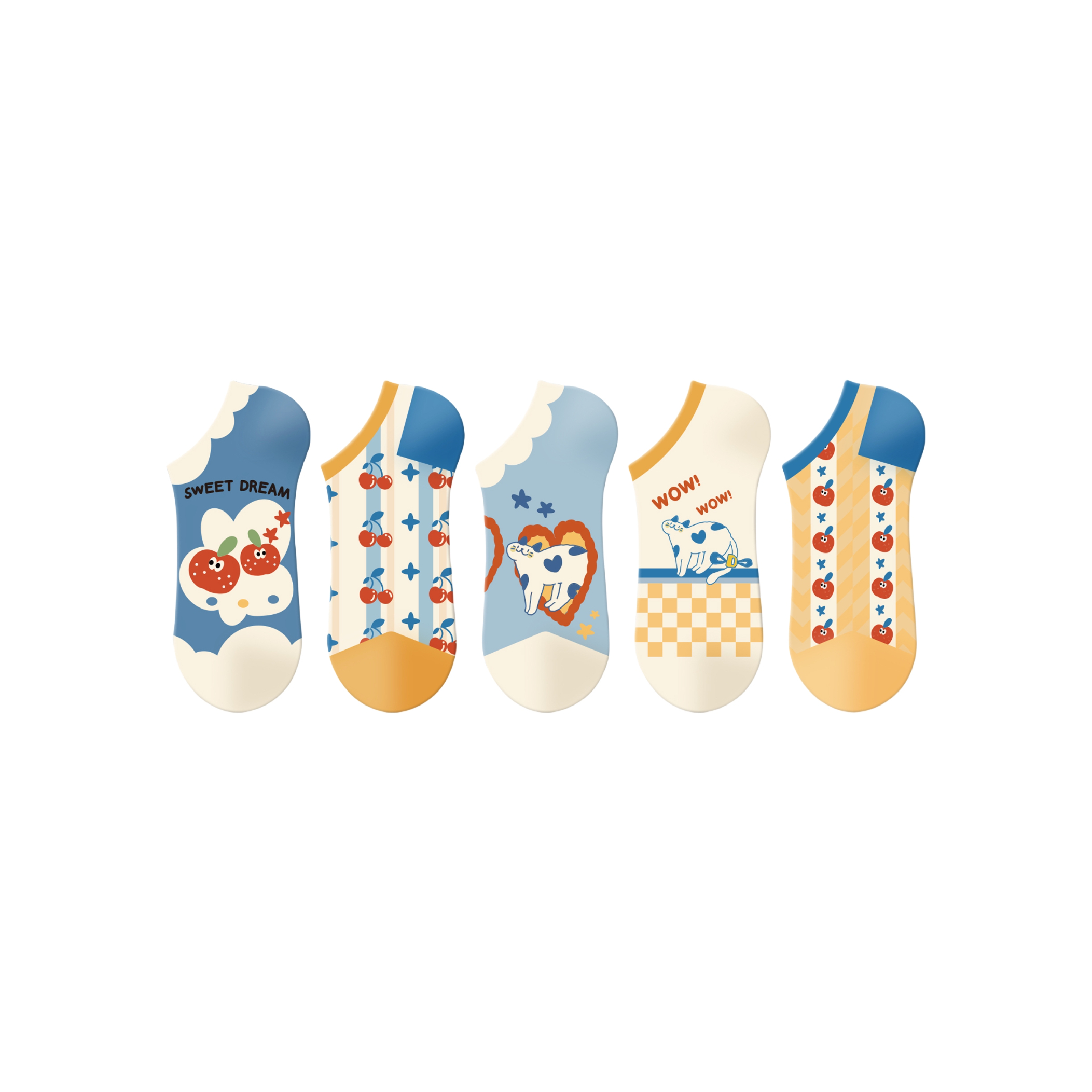 推荐商品：江狗 24SS日系卡通ins网红浅口船袜 JR24040210