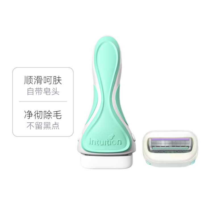 推荐商品：Schick/舒适 舒芙大皂头手动刮毛刀架+替换刀 敏感肌肤适用 芦荟植萃湿润顺滑 私密大面积除腋毛腿毛