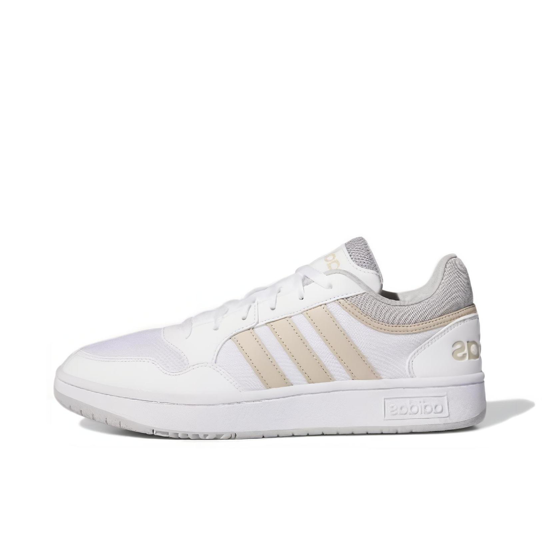 推荐商品：adidas Neo Hoops 3.0 板鞋 防滑耐磨舒适轻便复古百搭时尚 低帮/白色/金色  