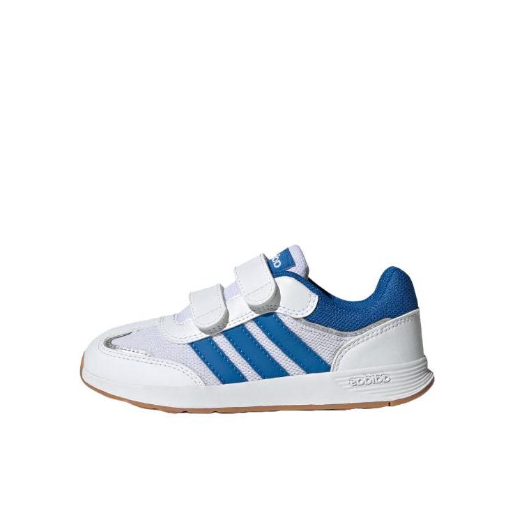 推荐商品：adidas TENSAUR SWITCH CF 轻运动 魔术贴 T头鞋 运动鞋儿童 小童/白色/空军蓝/金属银