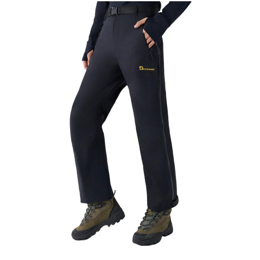 推荐商品：k2summit/凯图巅峰 防风防水耐磨冲锋裤 AB606 岩黑