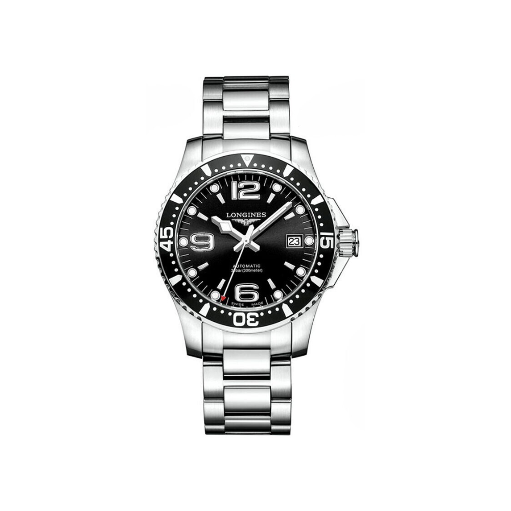 推荐商品：LONGINES/浪琴 康卡斯潜水系列 44mm 钢带旋转表盘日期显示自动机械男表