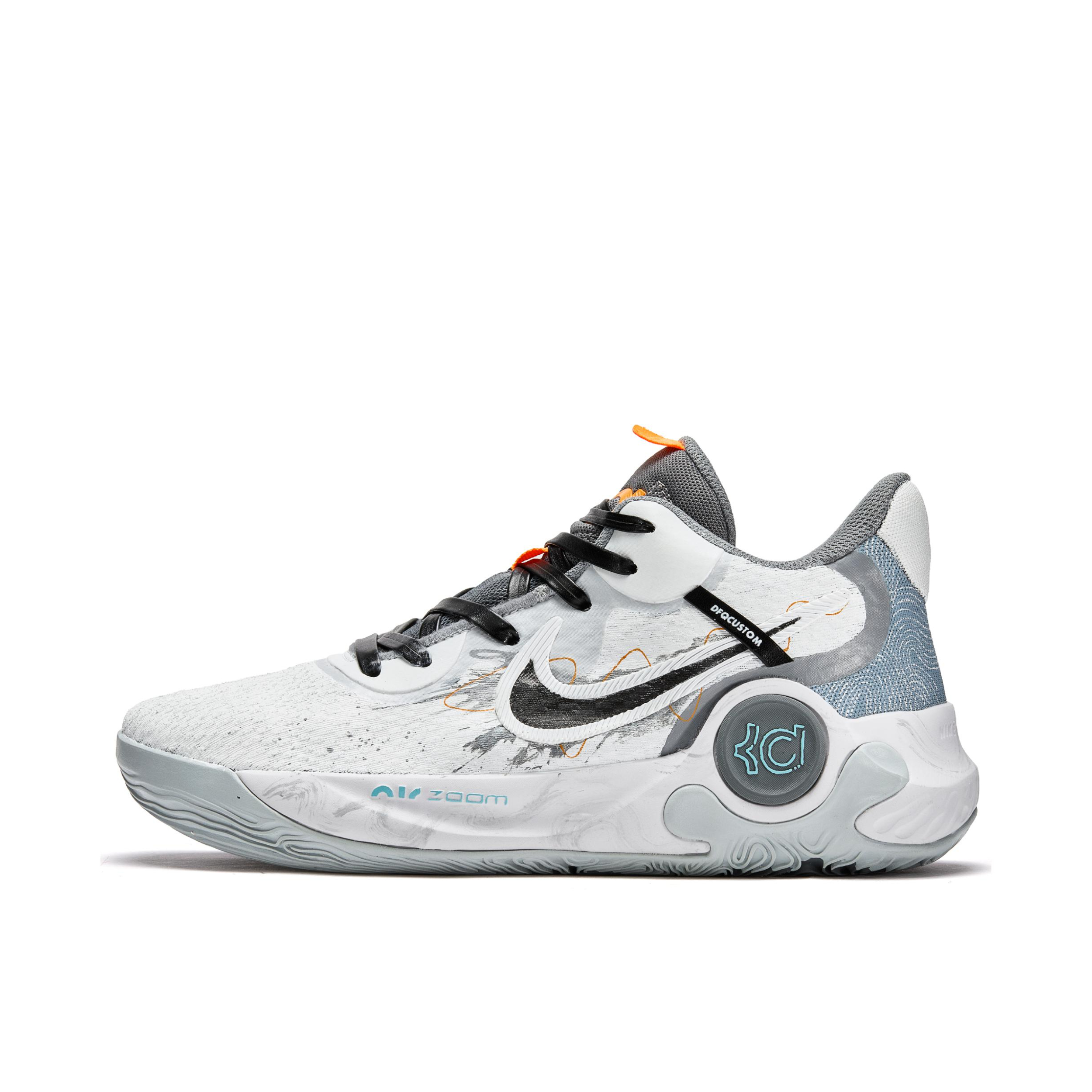 推荐商品：【定制球鞋】Nike KD Trey 5 IX 减震缓冲 抓地 包裹性 稳定性强 防水 气垫 回弹 织物 合成革 篮球鞋 时速蓝