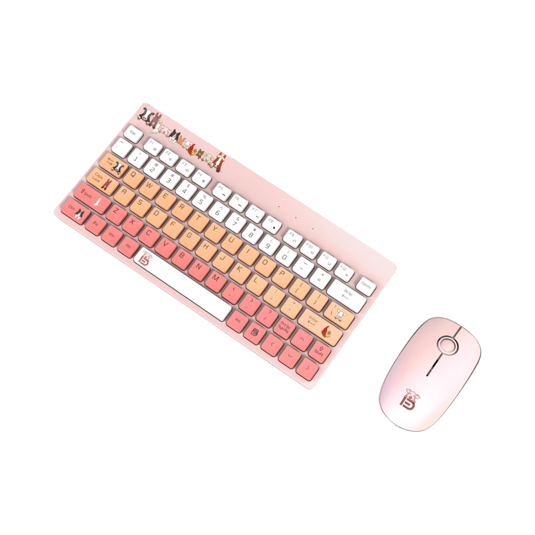 推荐商品：富德 1501 2.4G 无线 鼠标套装 低音按键 超长续航