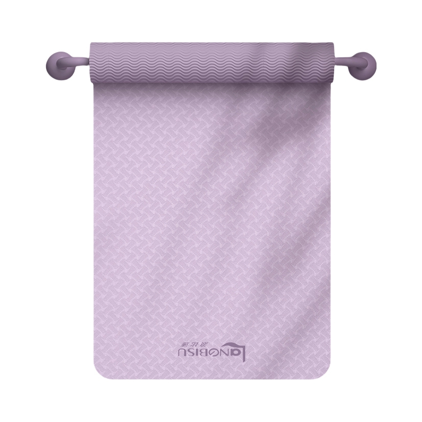 推荐商品：浪比速 防滑 加厚 家用静音 减震 绑带 环保 跳操垫 健身垫 纯净款 瑜伽垫 90TPE