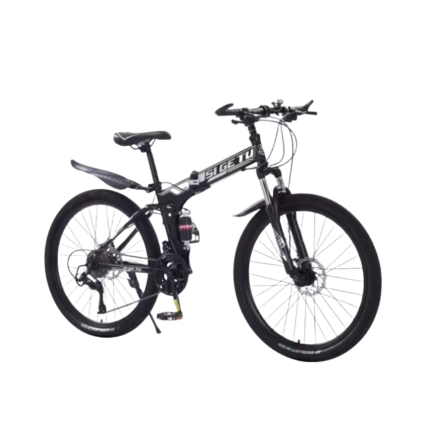 推荐商品：Si Ge Tu 微展变速 高碳钢 折叠 双减震 山地车