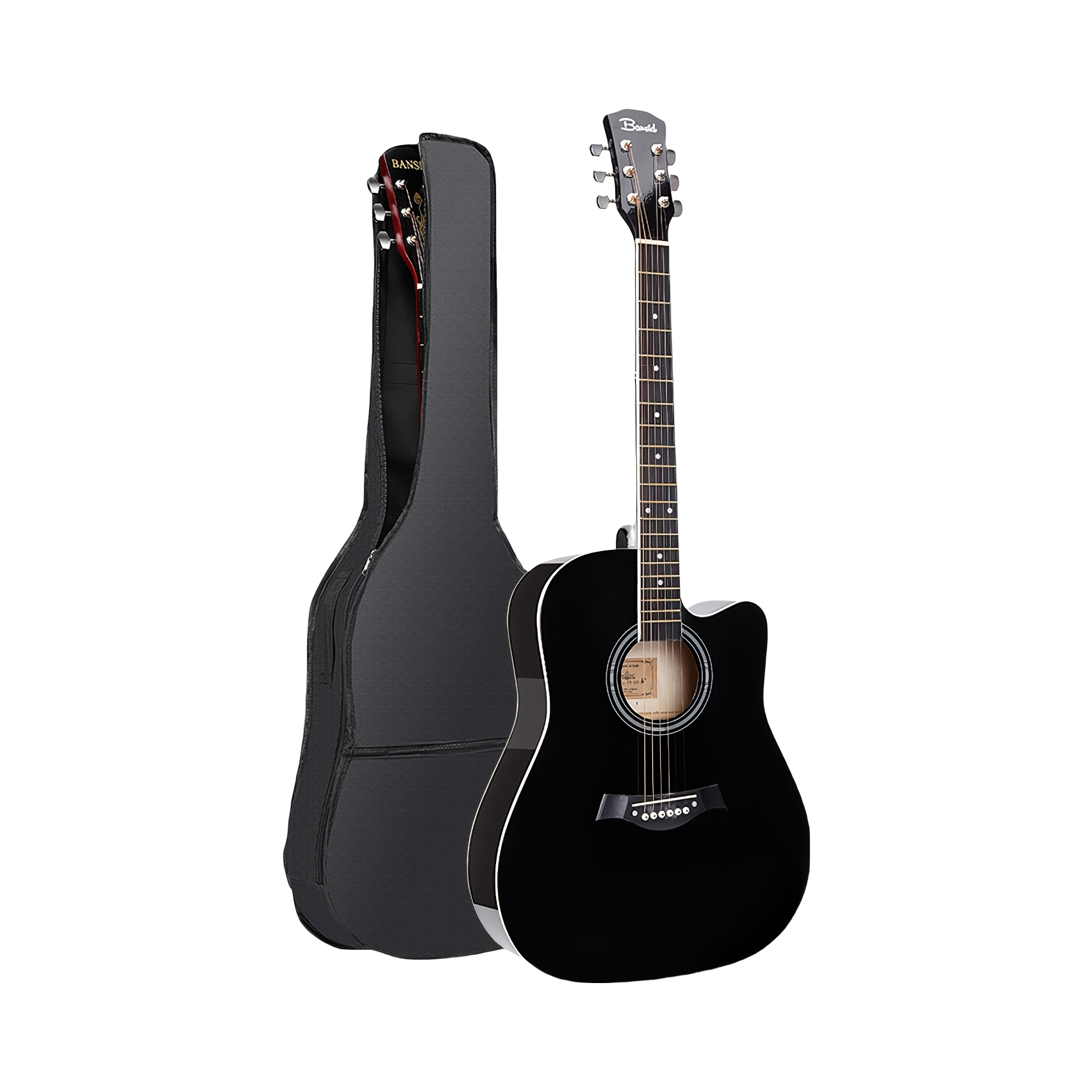 推荐商品：BANSID/班士顿 单板民谣吉他初学者自学