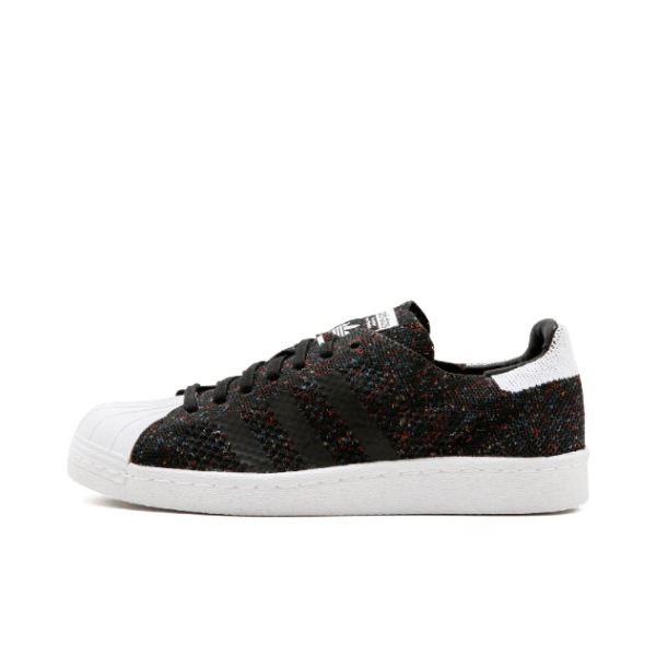 推荐商品：adidas Superstar 80s 板鞋 贝壳头复古防滑耐磨防水减震运动 Black/White 黑彩虹PK