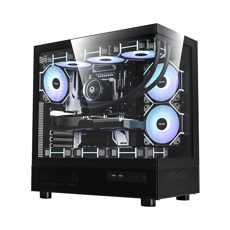 推荐商品：PADO/半岛铁盒 应龙360 海景房 电脑机箱 无A柱270°全景设计