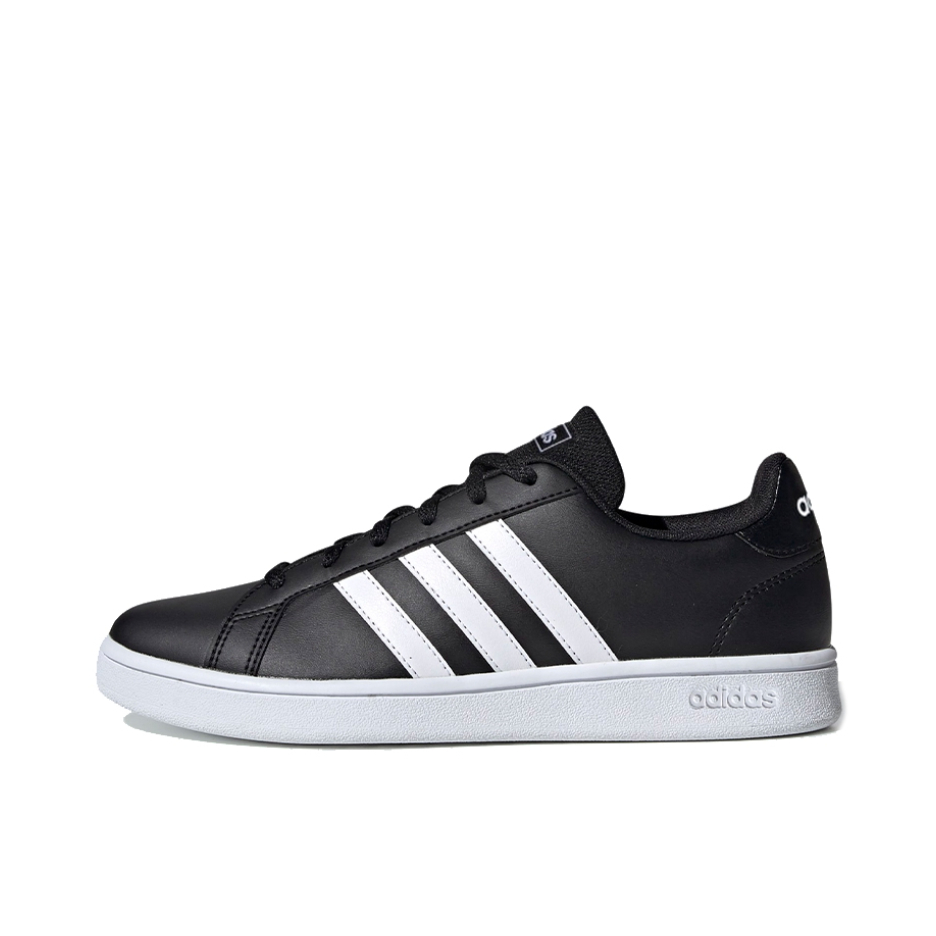 推荐商品：adidas NEO Grand Court 板鞋 防滑耐磨减震透气休闲复古时尚防水轻运动 Black/White 黑色
