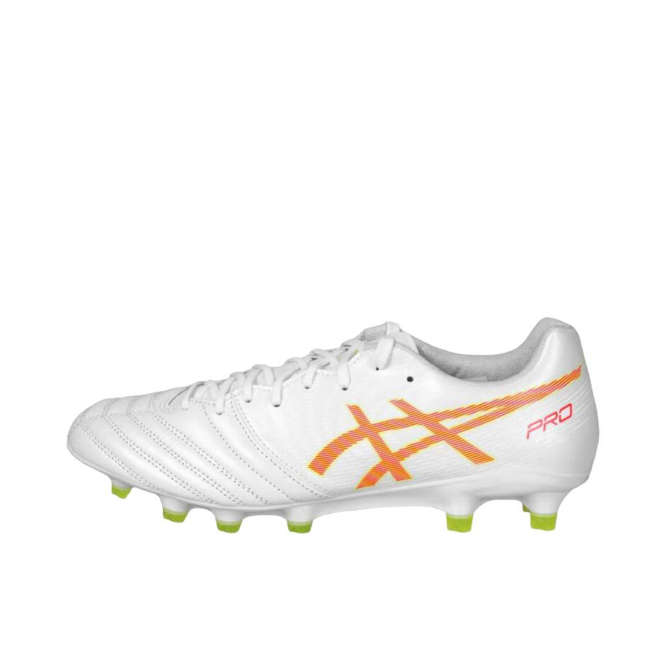 推荐商品：Asics/亚瑟士 DS Light X-Fly Pro 2 FG 人造草坪 防滑耐磨 减震轻量 长钉 胶质 天然草地 足球鞋 白色/绿色/金色