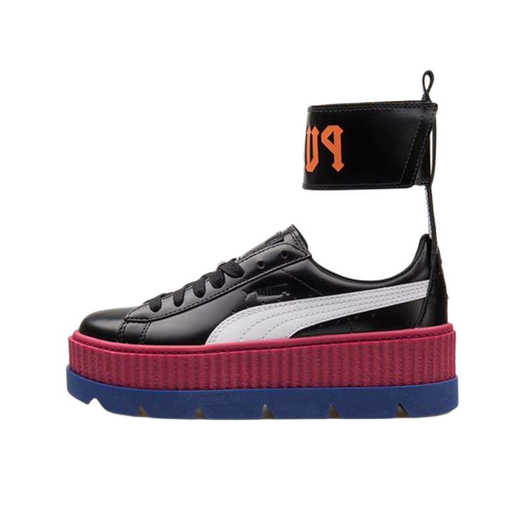 推荐商品：Puma/彪马 Ankle Strap Rihanna 防滑耐磨 轻便透气 厚底 运动休闲鞋 Rihanna/Black/DarkRed/White Fenty联名/黑色/红色