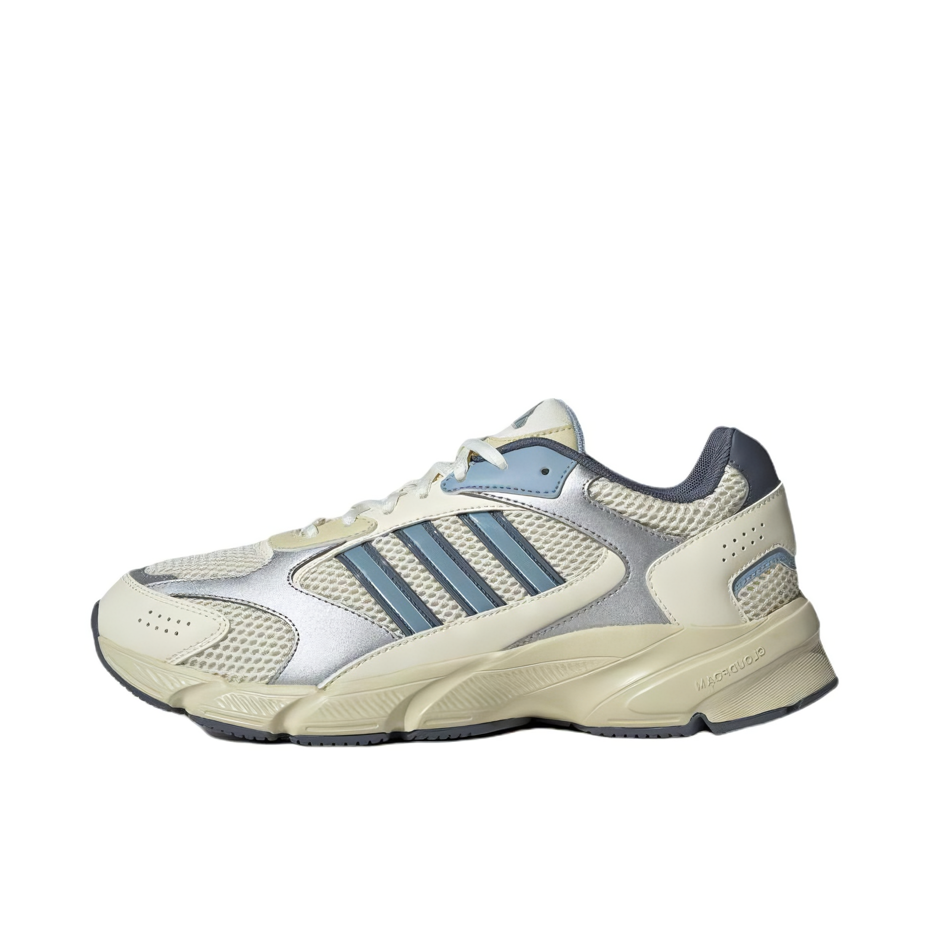 推荐商品：adidas Crazychaos 2000 跑鞋 千禧感网面透气舒适减震防滑耐磨复古百搭轻运动 乳白色/汉玉白/沙棕