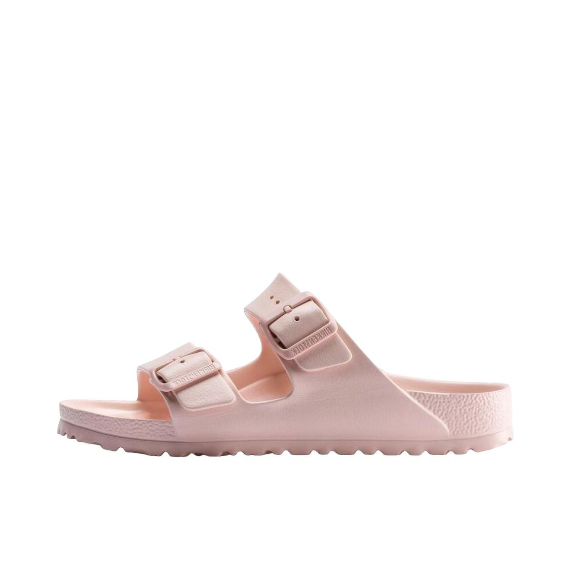 推荐商品：Birkenstock EVA Arizona 柔软 厚底 双扣 搭扣 圆头 软底 防磨 外穿 一字 拖鞋 窄版/女款/粉色