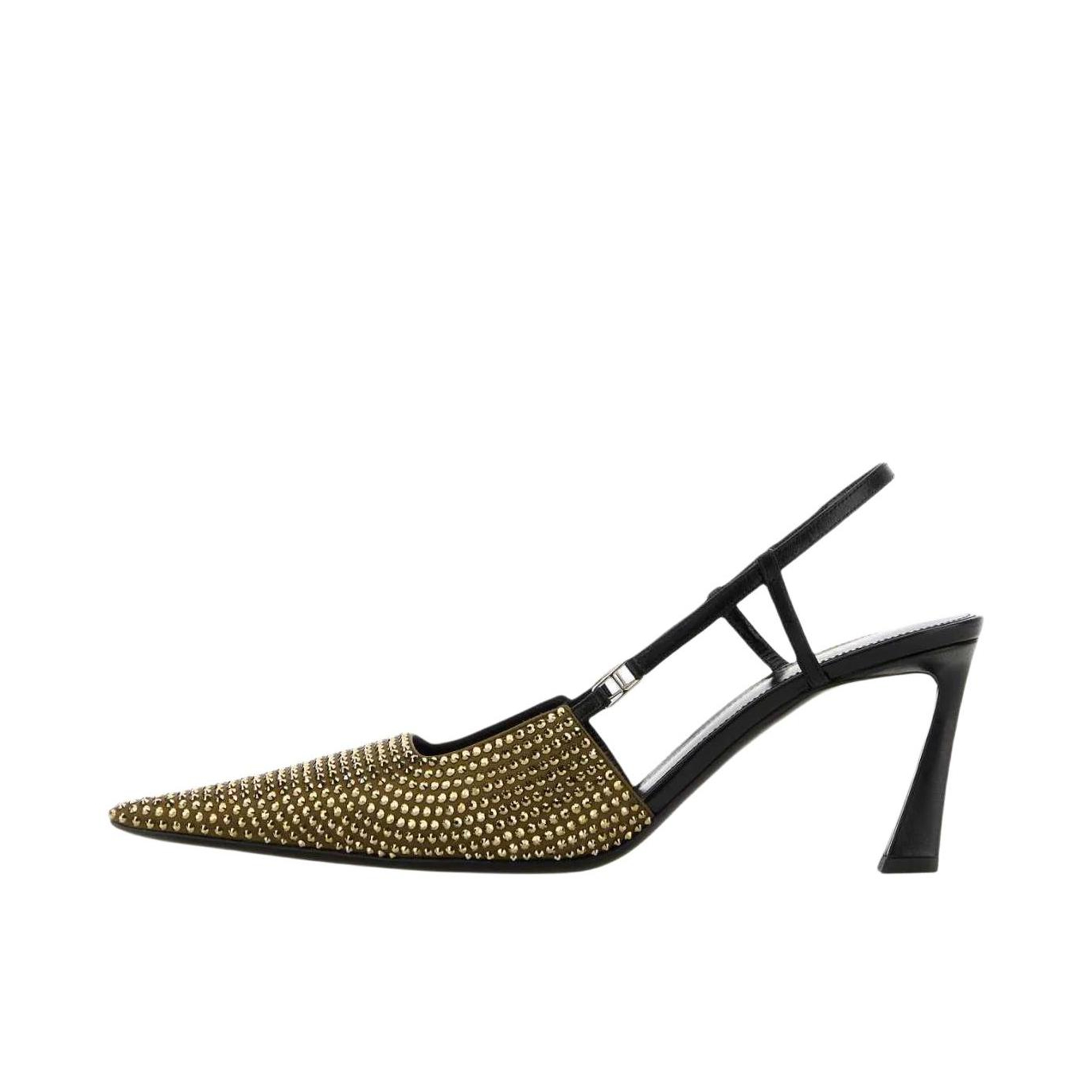 推荐商品：YSL/圣罗兰 Andree 高跟鞋 尖头套脚细跟 黄色
