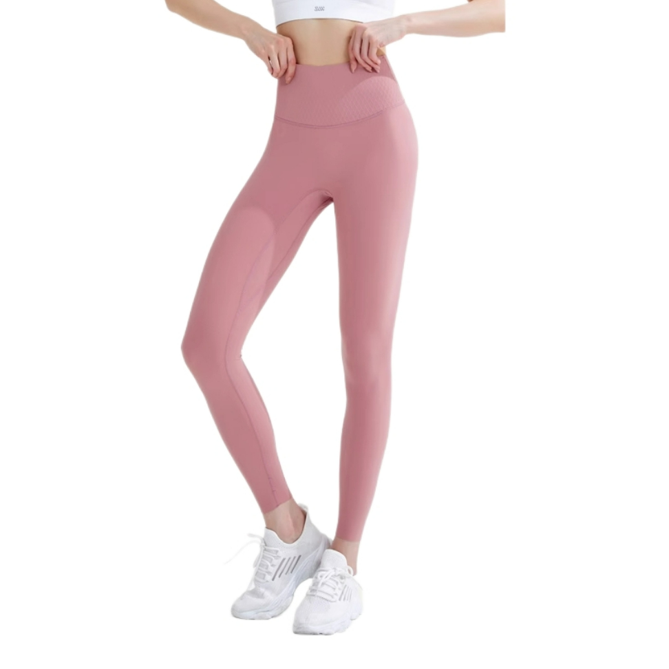 推荐商品：S&W 提臀高腰无尴尬线高弹紧身裤 女装 6028 玫瑰粉