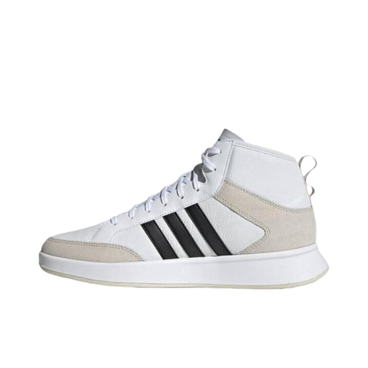 推荐商品：adidas Court80s 运动休闲鞋 防滑耐磨舒适轻便复古百搭 White/LightGrey/Black 白灰黑