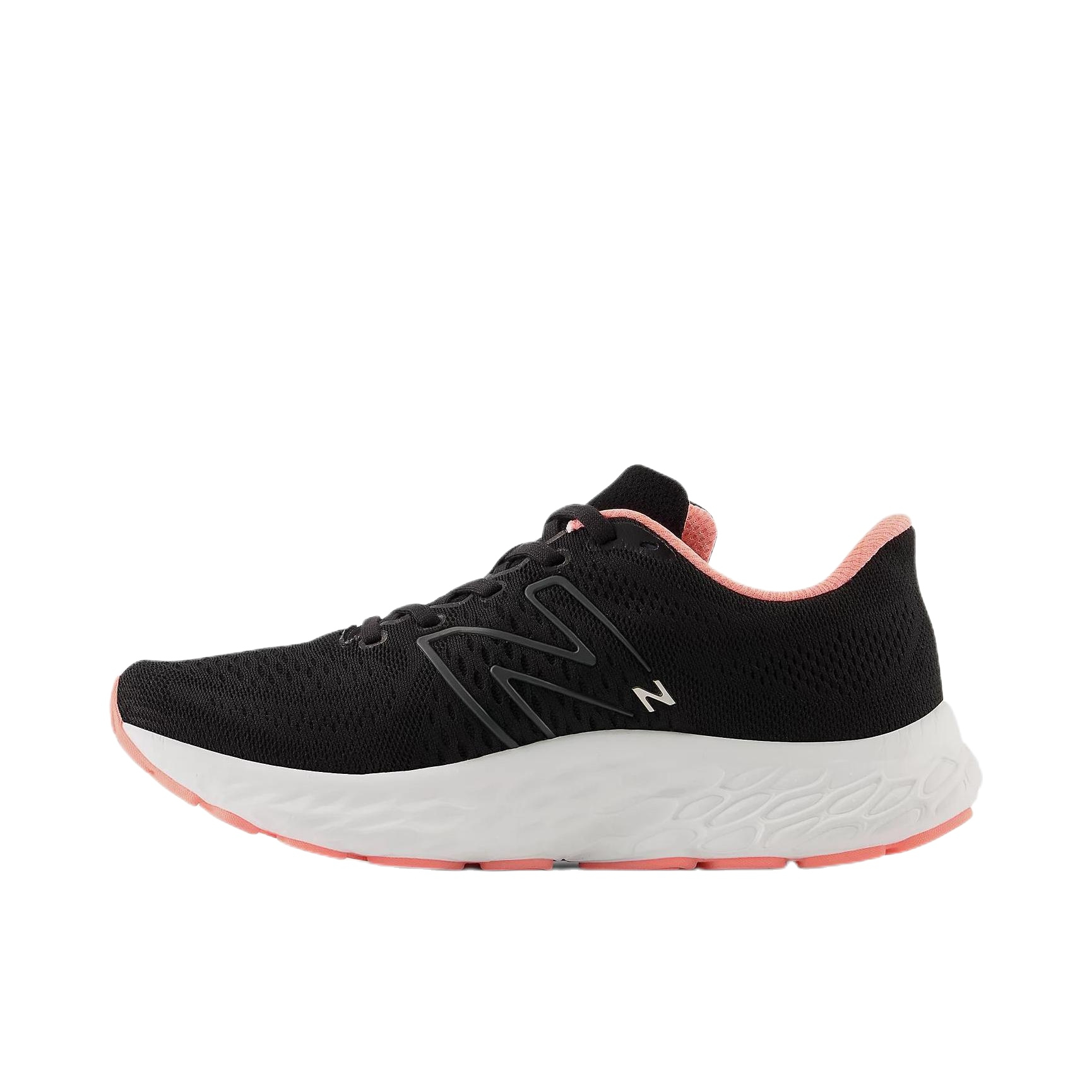 推荐商品：New Balance Fresh Foam X Evoz V3 跑鞋 缓震回弹防滑耐磨舒适网布透气轻盈织物马拉松平跟圆头 黑色/橙色