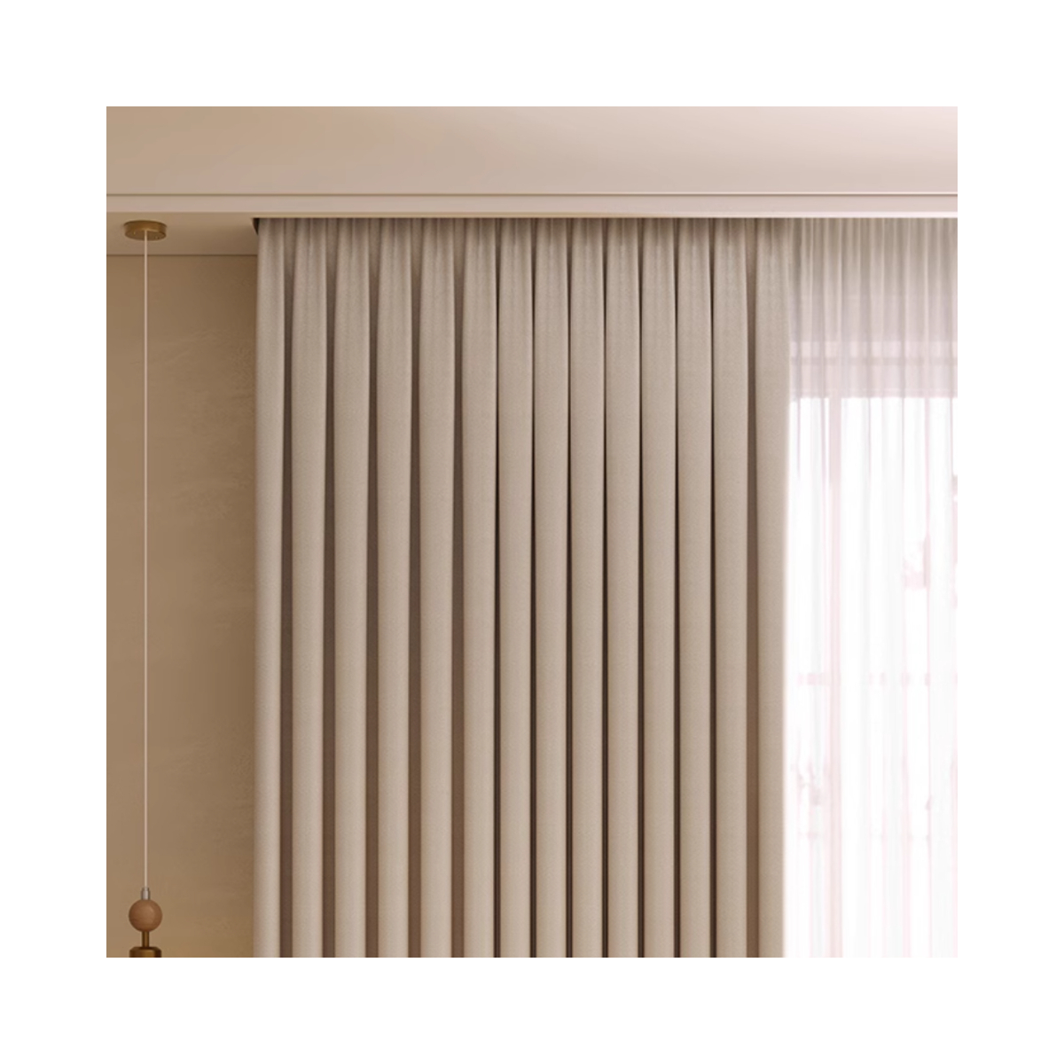 推荐商品：BESBLEE/百思蓓 简约现代系列 挂钩款 遮光度99% 窗帘 XRNYS2