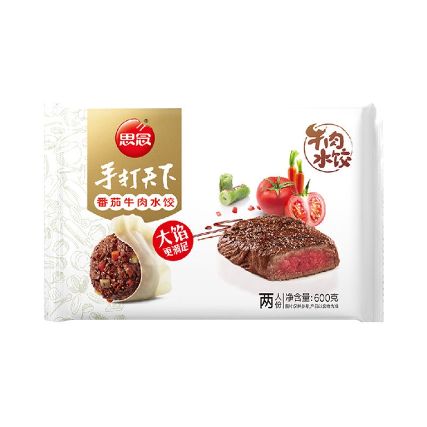 推荐商品：思念 手打天下水饺 600g 袋装 速冻