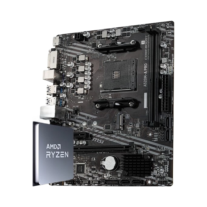 推荐商品：AMD R5-5600/X/X3D/T/XT/G/GT + 微星A520芯片组 板U套装 18路供电 DDR4内存加速引擎