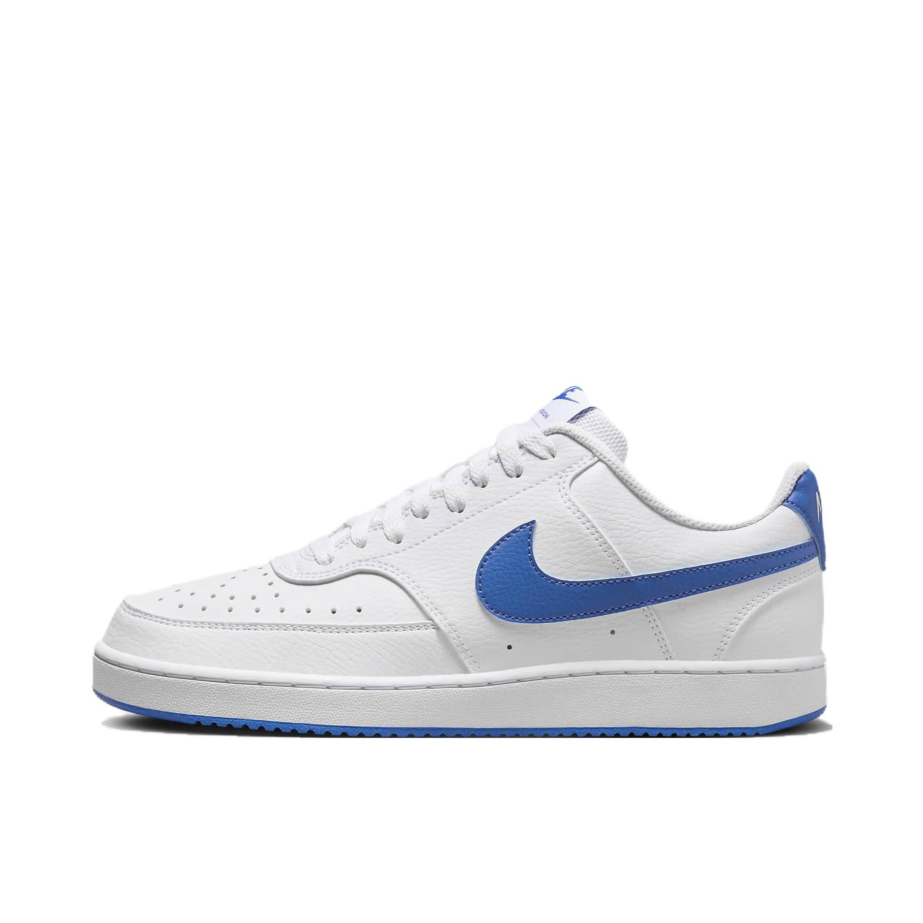 推荐商品：Nike Court Vision 板鞋 复古缓震抓地防滑轻便 白色/深蓝色