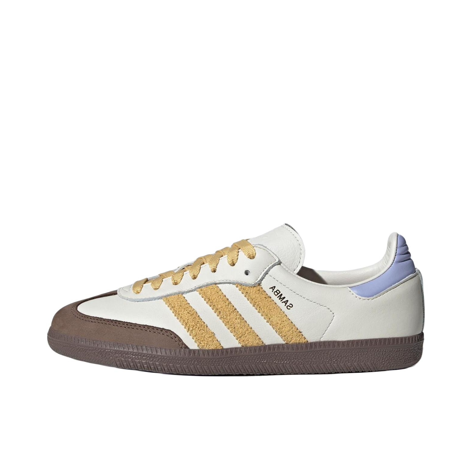 推荐商品：adidas Originals Samba OG T头鞋 板鞋 经典复古舒适百搭耐磨合成革圆头薄底贴合 米白色/土黄色/深棕色