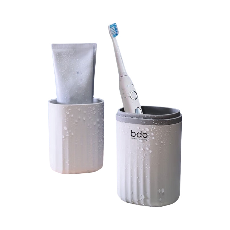 推荐商品：Bdo BDO-6120 牙具收纳盒 卫生间置物架 漱口杯 牙刷杯 浴室收纳洗漱 套装