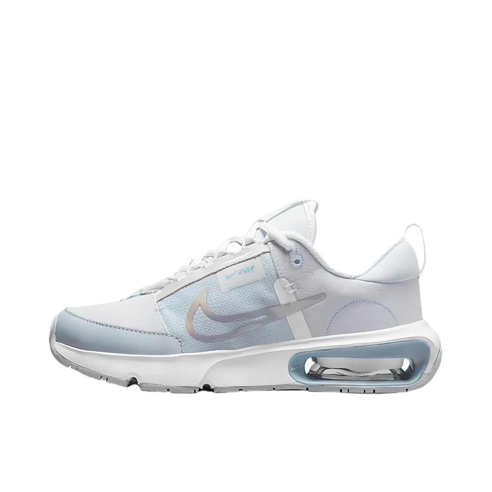 推荐商品：Nike Air Max Intrlk 跑鞋 轻便缓震防滑耐磨舒适百搭简约时尚织物合成革支撑回弹抓地 大童/浅蓝灰/旧蓝色/金属银/山峰白