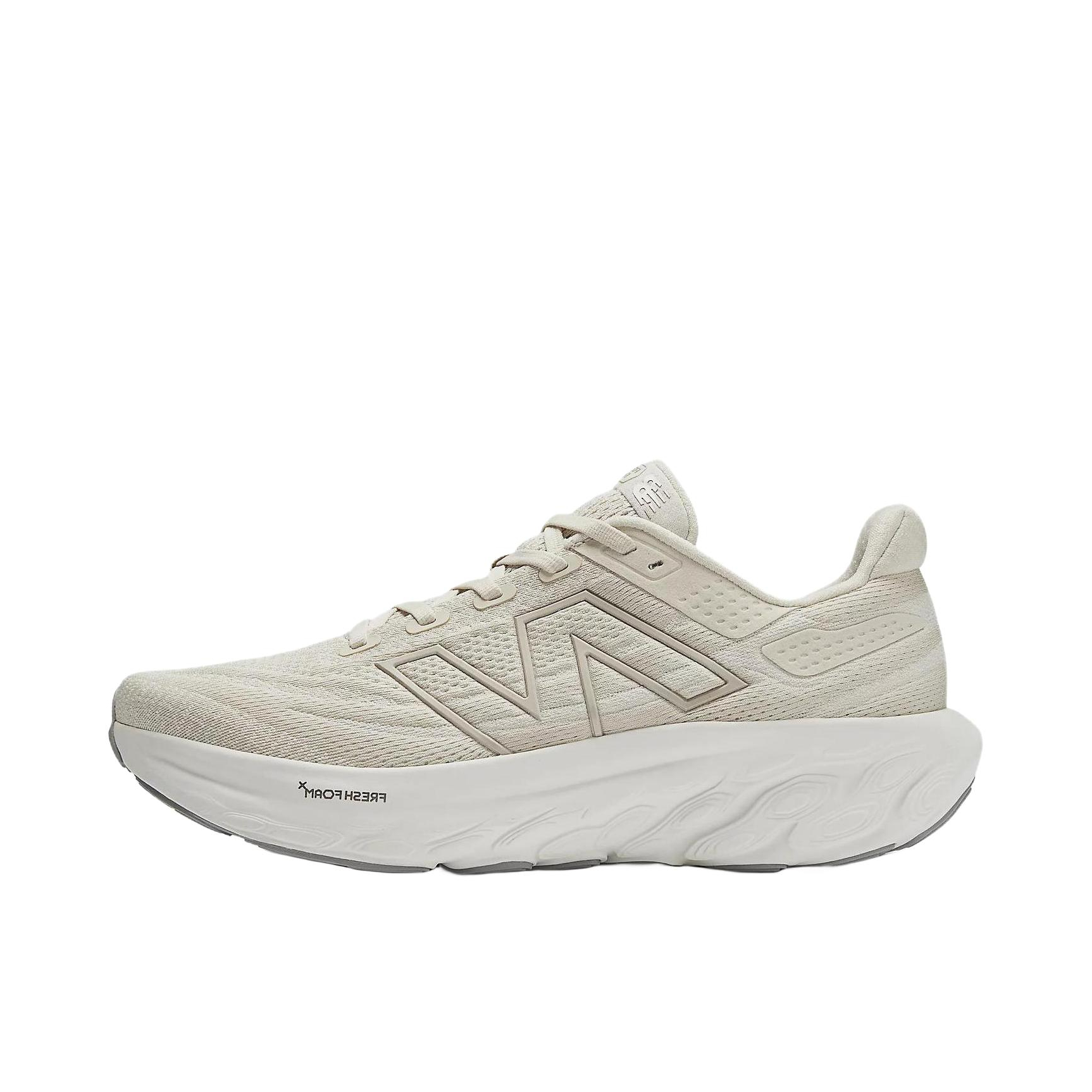 推荐商品：New Balance Fresh Foam X 1080v13 跑鞋 舒适缓震防滑耐磨慢跑圆头 米色/白色