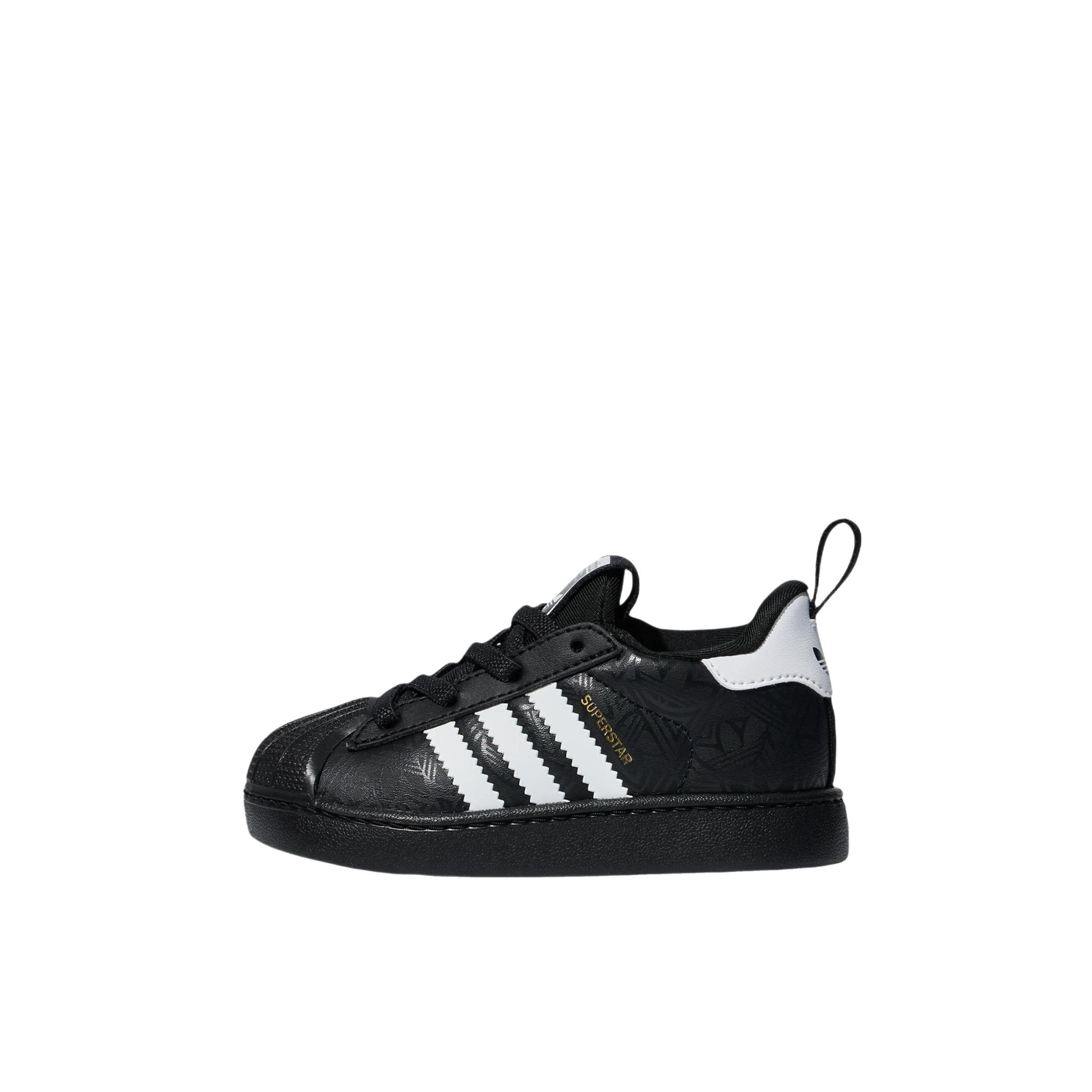 推荐商品：adidas Originals SUPERSTAR QUICKON 板鞋儿童 舒适防滑透气 婴童/黑色/白色/金色