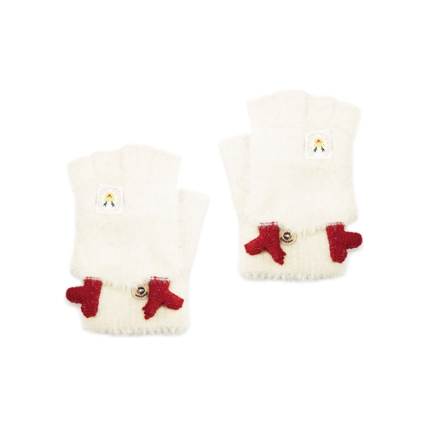 推荐商品：VERENA REINE 半指雪尼尔小鹿角手套 JT0029504160