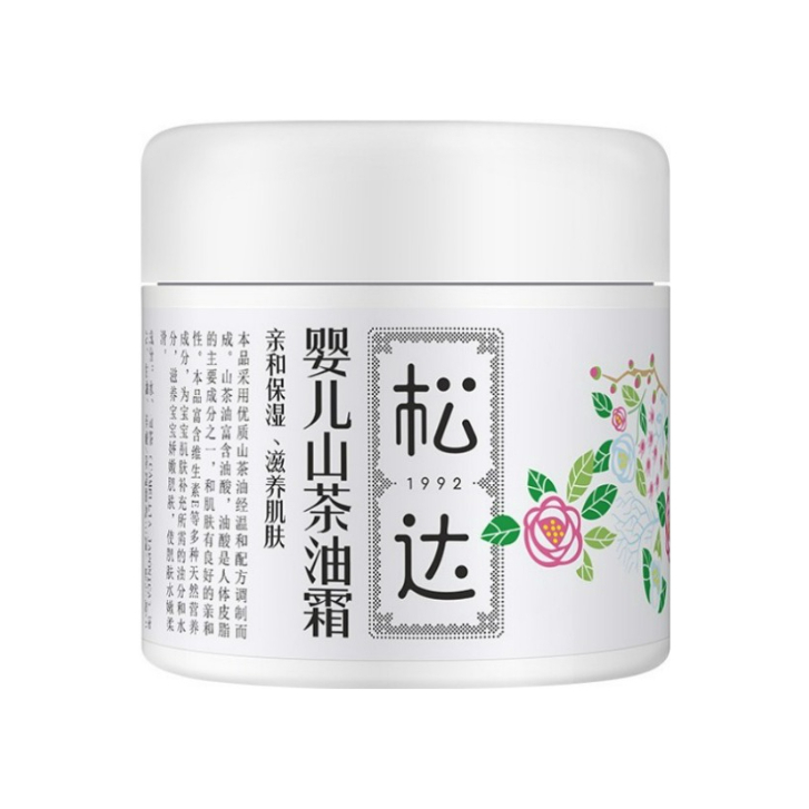 推荐商品：松达 婴儿宝宝山茶油润肤滋擦脸面霜婴幼儿干敏红干痒防裂滋润肌肤补水保湿全身防皲裂