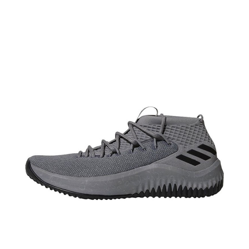 推荐商品：adidas Dame 4 利拉德 篮球鞋 防滑耐磨减震轻便网布 Grey/Black 灰黑色