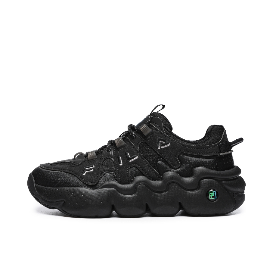 推荐商品：FILA/斐乐 PANINI帕尼尼 运动休闲鞋 减震耐磨轻便防滑加绒增高织物复古简约百搭 女款/黑色/绿色