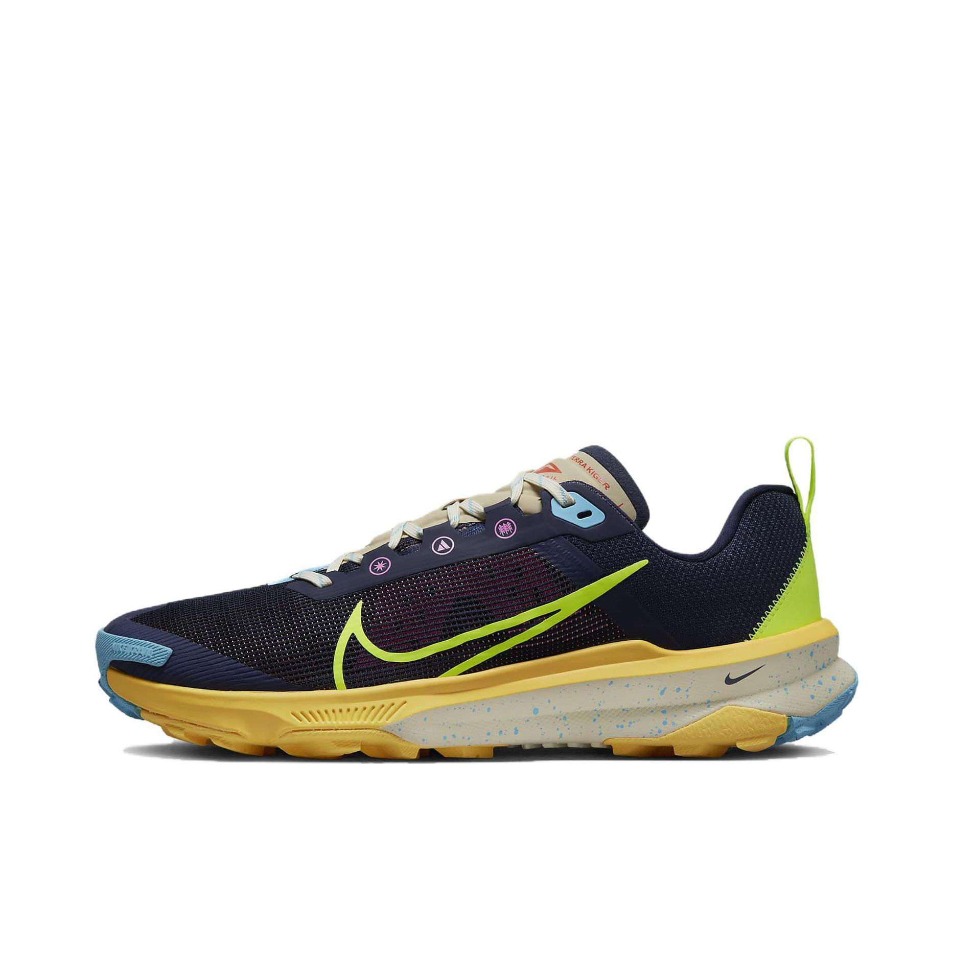 推荐商品：Nike Terra Kiger 9 跑鞋 赤足体验网布透气舒适轻便防滑耐磨织物时尚潮流 黑曜石色