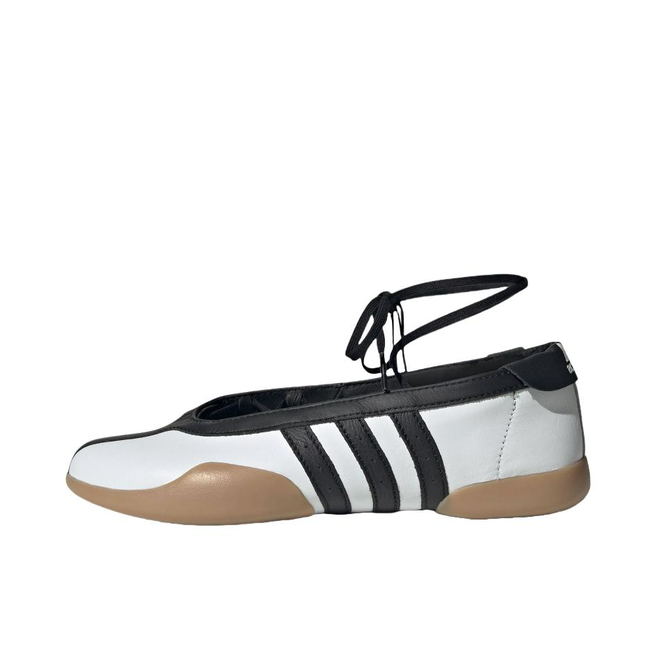 推荐商品：adidas Originals Taekwondo MEI BALLET 复古百搭 芭蕾风 防滑耐磨 舒适透气 系带 低帮 运动休闲鞋 白色/黑色/树脂黄