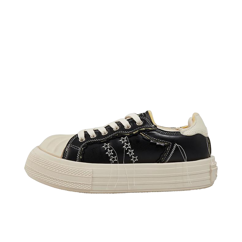 FORESHADOW POP Sneaker 贝壳头 厚底 增高 舒适 板鞋 黑色
