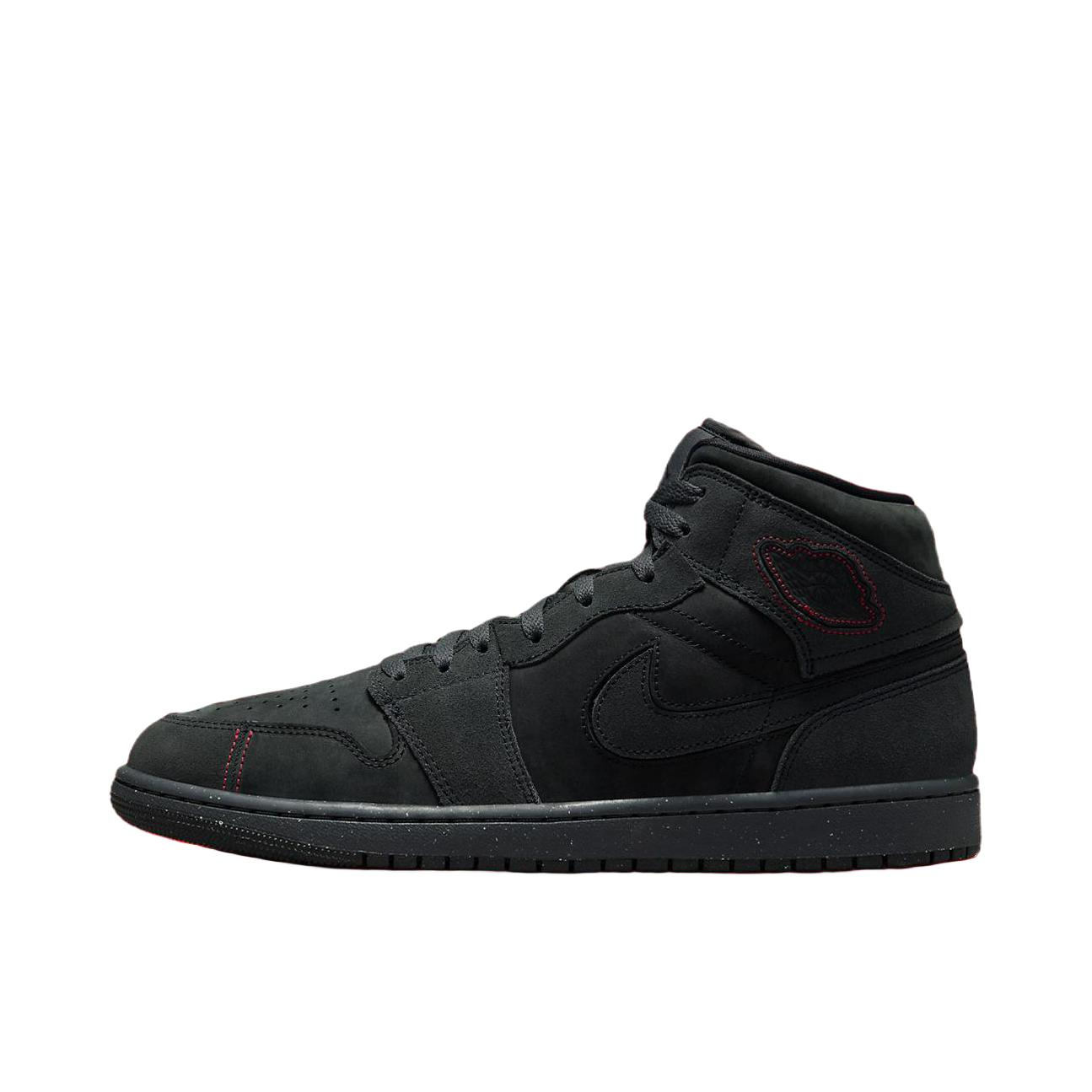 推荐商品：Air Jordan 1 板鞋 运动休闲鞋 复古潮流支撑合成革 中帮/暗黑
