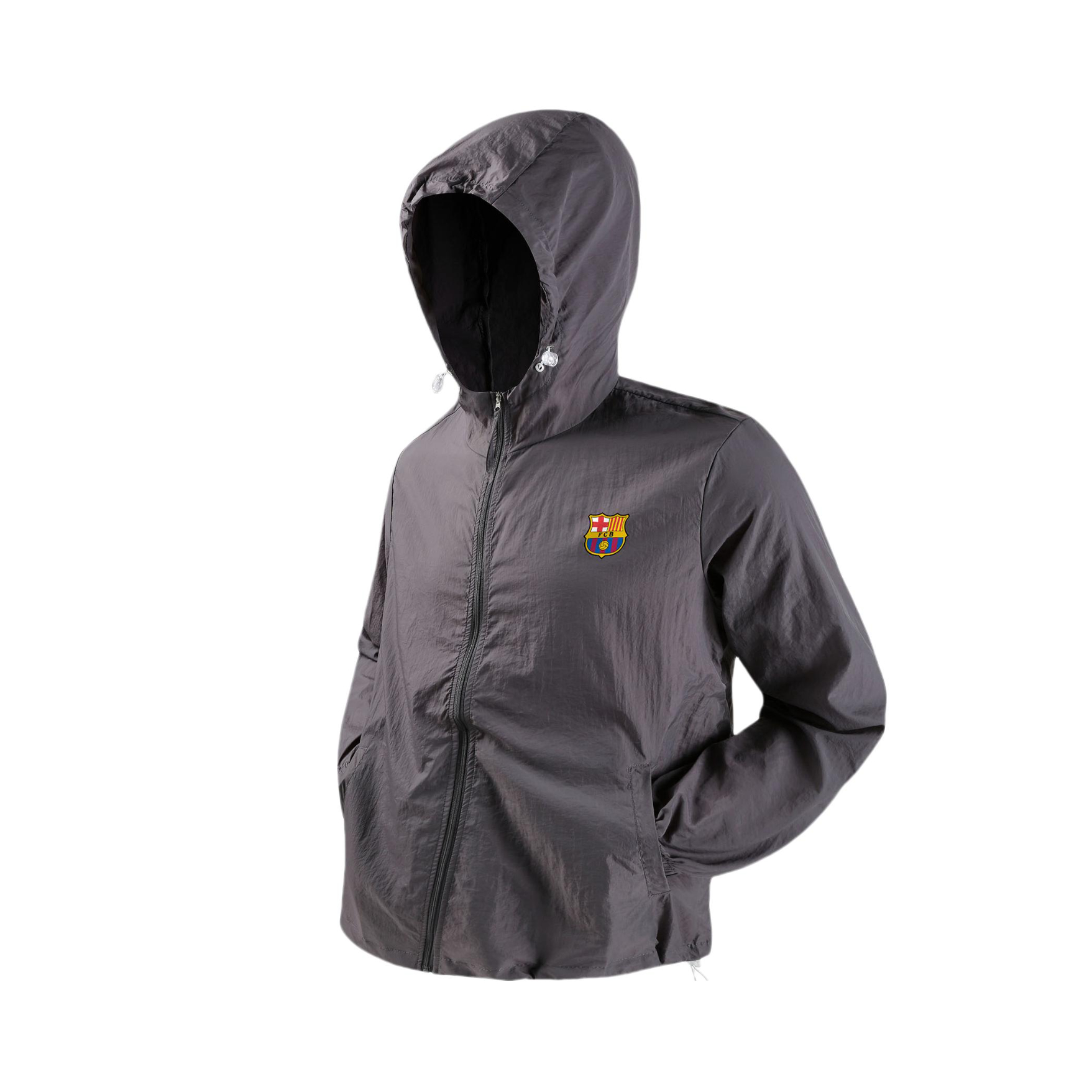 推荐商品：Barcelona/巴塞罗那 UPF50+防紫外线薄款凉感直筒连帽防晒衣 BS-XFFSY40102 深灰