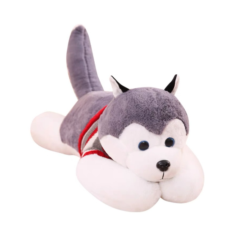 推荐商品：爱冰清 毛衣哈士奇抱枕 毛绒玩具