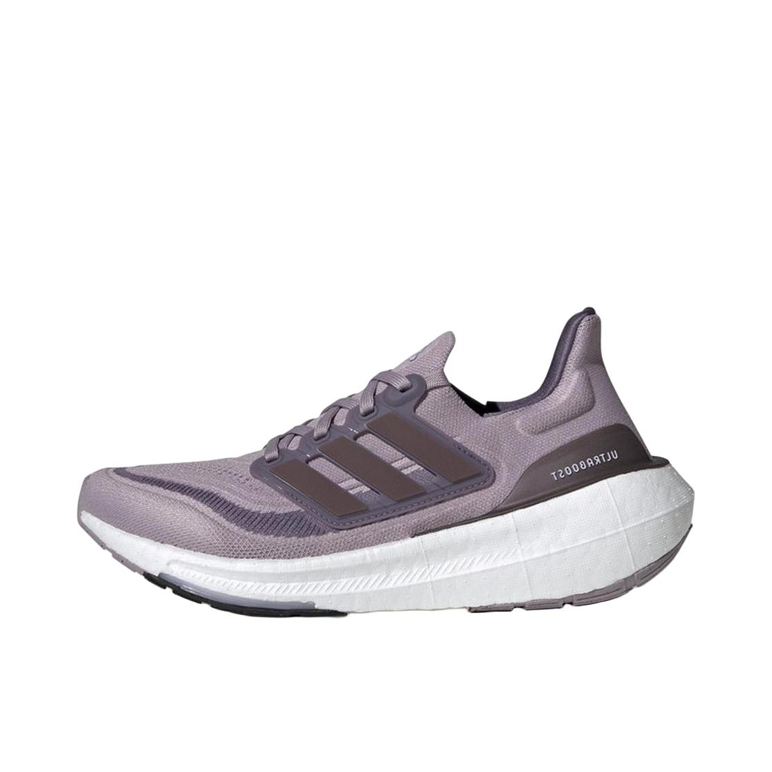 推荐商品：adidas Ultraboost Light 跑鞋 经典UB舒适减震防滑耐磨轻质织物运动随心畅跑抗扭转圆头 深紫色/白色