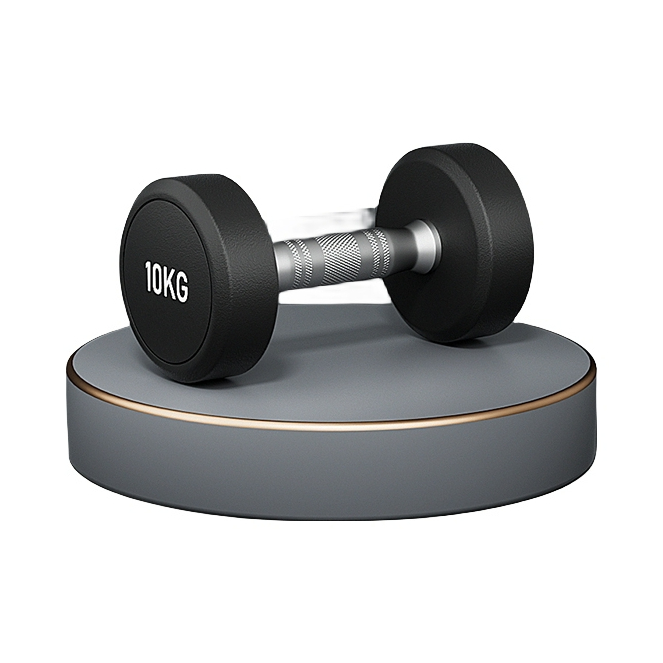 推荐商品：YOUPRAISE/悠赞 健身家用 练手臂 包胶电镀 纯铁 纯钢 哑铃 YTYL001