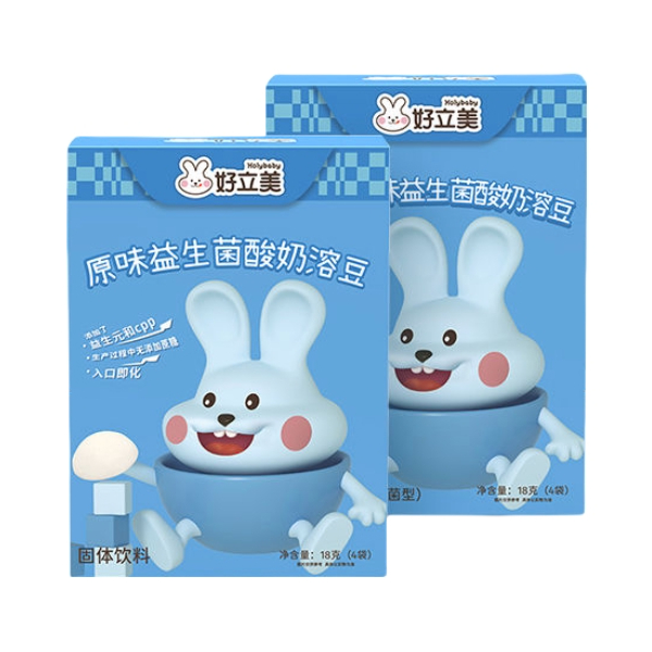 推荐商品：好立美/holybaby 益生菌酸奶溶豆入口即化