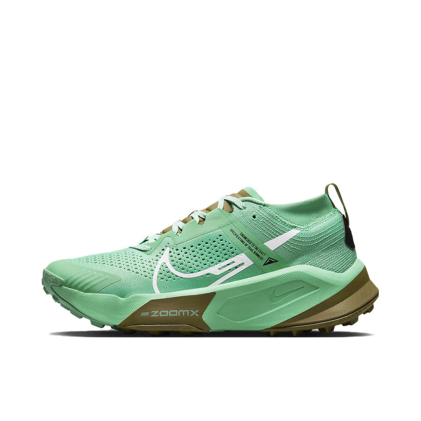 推荐商品：Nike ZoomX Zegama Trail 跑鞋 越野抓地泡棉缓震 绿色/棕色